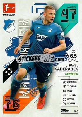 Figurina Pavel Kader醔ek - German Fussball Bundesliga 2021-2022. Match Attax - Topps