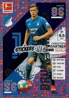 Sticker Christoph Baumgartner - German Fussball Bundesliga 2021-2022. Match Attax - Topps