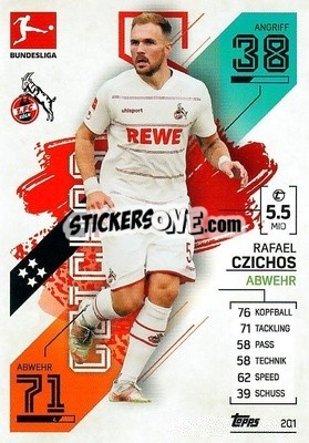 Sticker Rafael Czichos - German Fussball Bundesliga 2021-2022. Match Attax - Topps