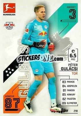 Sticker P閠er Gul醕si - German Fussball Bundesliga 2021-2022. Match Attax - Topps