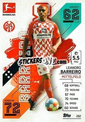 Sticker Leandro Barreiro - German Fussball Bundesliga 2021-2022. Match Attax - Topps