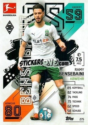 Sticker Ramy Bensebaini - German Fussball Bundesliga 2021-2022. Match Attax - Topps