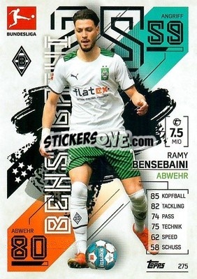 Cromo Ramy Bensebaini - German Fussball Bundesliga 2021-2022. Match Attax - Topps