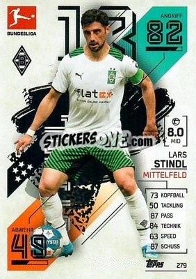 Cromo Lars Stindl - German Fussball Bundesliga 2021-2022. Match Attax - Topps