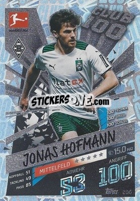 Sticker Jonas Hofmann - German Fussball Bundesliga 2021-2022. Match Attax - Topps