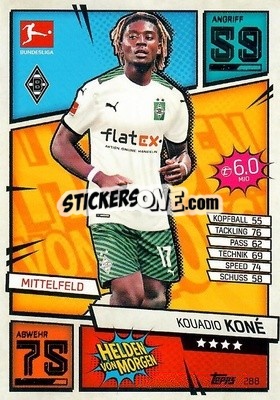 Figurina Kouadio Konè - German Fussball Bundesliga 2021-2022. Match Attax - Topps