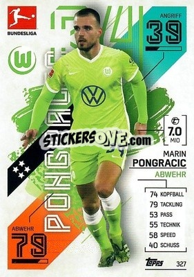 Sticker Marvin Stefaniak - German Fussball Bundesliga 2021-2022. Match Attax - Topps