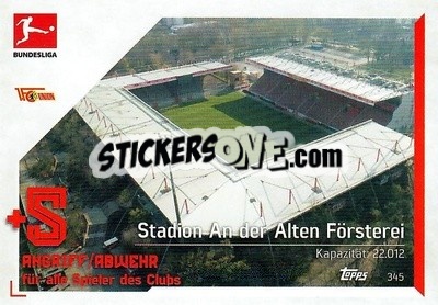Sticker An der alten F鰎sterei - German Fussball Bundesliga 2021-2022. Match Attax n. 345 - Topps