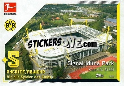 Cromo Signal Iduna Park - German Fussball Bundesliga 2021-2022. Match Attax - Topps