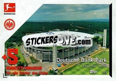 Sticker Deutsche Bank Park - German Fussball Bundesliga 2021-2022. Match Attax - Topps
