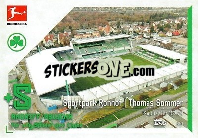 Figurina Sportpark Ronhof | Thomas Sommer - German Fussball Bundesliga 2021-2022. Match Attax - Topps