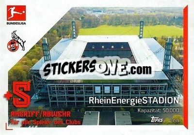 Sticker RheinEnergieStadion - German Fussball Bundesliga 2021-2022. Match Attax - Topps