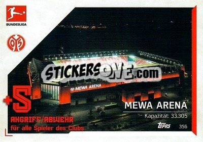 Sticker MEWA Arena - German Fussball Bundesliga 2021-2022. Match Attax - Topps