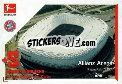 Cromo Allianz Arena - German Fussball Bundesliga 2021-2022. Match Attax - Topps