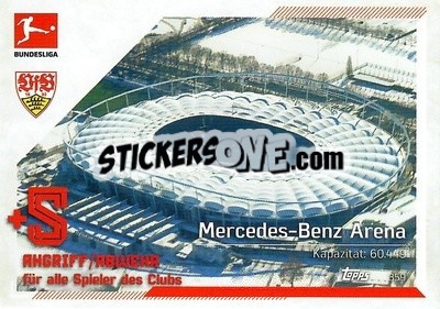 Sticker Mercedes-Benz Arena - German Fussball Bundesliga 2021-2022. Match Attax n. 359 - Topps