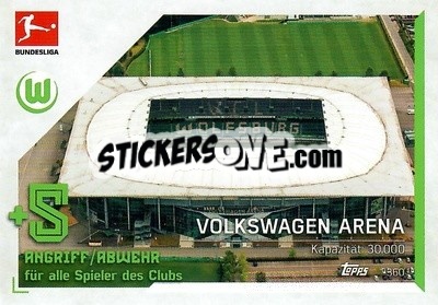 Figurina Volkswagen Arena - German Fussball Bundesliga 2021-2022. Match Attax - Topps