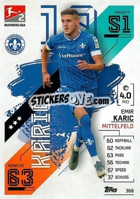 Cromo Emir Karic - German Fussball Bundesliga 2021-2022. Match Attax - Topps