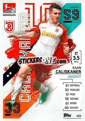 Sticker Kaan Caliskaner - German Fussball Bundesliga 2021-2022. Match Attax - Topps