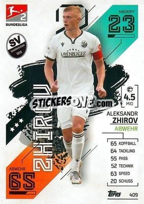 Sticker Aleksandr Zhirov - German Fussball Bundesliga 2021-2022. Match Attax - Topps