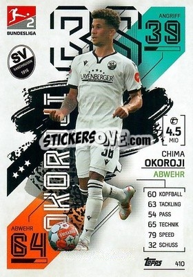 Sticker Chima Okoroji - German Fussball Bundesliga 2021-2022. Match Attax - Topps