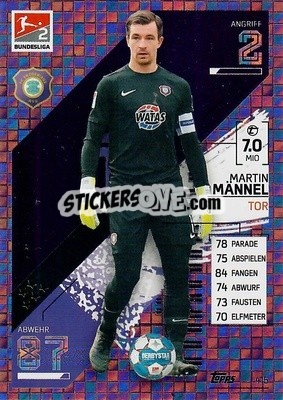 Figurina Martin M鋘nel - German Fussball Bundesliga 2021-2022. Match Attax - Topps