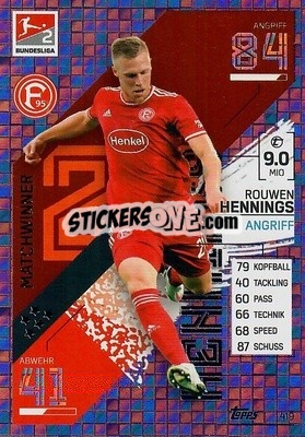 Sticker Rouwen Hennings - German Fussball Bundesliga 2021-2022. Match Attax - Topps