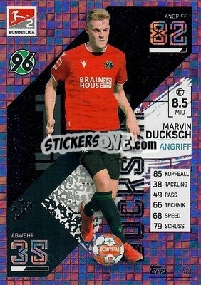 Sticker Marvin Ducksch - German Fussball Bundesliga 2021-2022. Match Attax - Topps