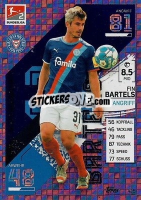 Sticker Finn Bartels - German Fussball Bundesliga 2021-2022. Match Attax - Topps