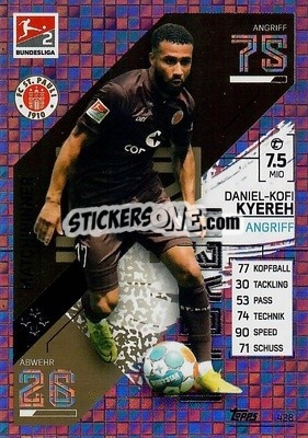 Sticker Daniel Kyereh - German Fussball Bundesliga 2021-2022. Match Attax - Topps