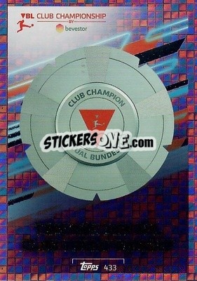Sticker Troph鋏 der VBL Club Championship - German Fussball Bundesliga 2021-2022. Match Attax - Topps
