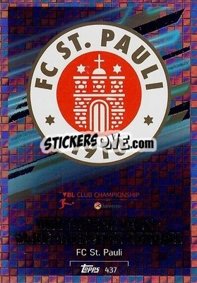 Sticker Deutscher Vize Club Meister 2020/21 - German Fussball Bundesliga 2021-2022. Match Attax - Topps