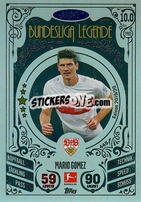Sticker Mario Gomez - German Fussball Bundesliga 2021-2022. Match Attax - Topps