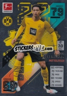 Sticker Jude Bellingham - German Fussball Bundesliga 2021-2022. Match Attax - Topps