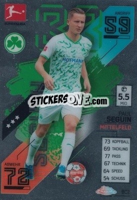 Figurina Paul Seguin - German Fussball Bundesliga 2021-2022. Match Attax - Topps