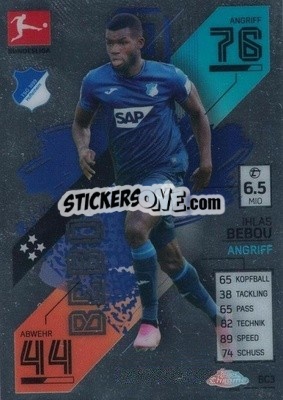 Sticker Ihlas Bebou - German Fussball Bundesliga 2021-2022. Match Attax - Topps