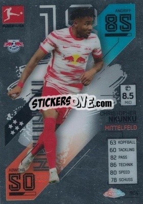 Figurina Christopher Nkunku - German Fussball Bundesliga 2021-2022. Match Attax - Topps