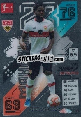 Cromo Orel Mangala - German Fussball Bundesliga 2021-2022. Match Attax - Topps