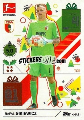 Sticker Rafal Gikiewicz - German Fussball Bundesliga 2021-2022. Match Attax - Topps