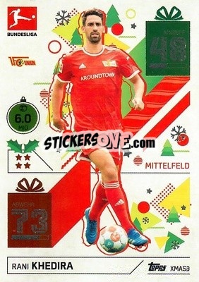 Sticker Rani Khedira - German Fussball Bundesliga 2021-2022. Match Attax - Topps