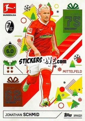 Sticker Jonathan Schmid - German Fussball Bundesliga 2021-2022. Match Attax - Topps