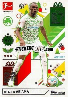 Figurina Dickson Abiama - German Fussball Bundesliga 2021-2022. Match Attax - Topps