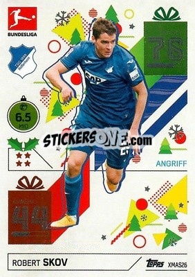 Sticker Robert Skov - German Fussball Bundesliga 2021-2022. Match Attax - Topps