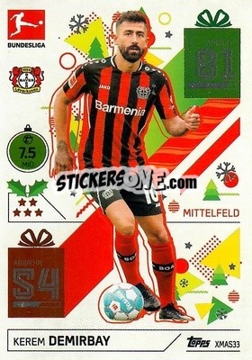 Figurina Kerem Demirbay - German Fussball Bundesliga 2021-2022. Match Attax - Topps