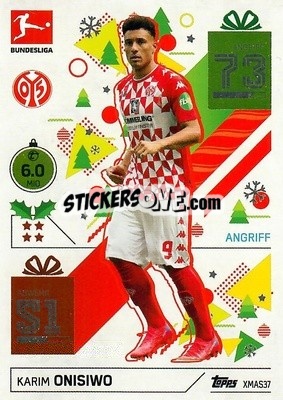 Sticker Karim Onisiwo - German Fussball Bundesliga 2021-2022. Match Attax - Topps