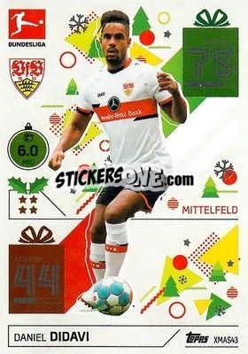 Sticker Daniel Didavi - German Fussball Bundesliga 2021-2022. Match Attax - Topps