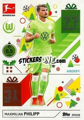 Sticker Maximilian Philipp - German Fussball Bundesliga 2021-2022. Match Attax - Topps