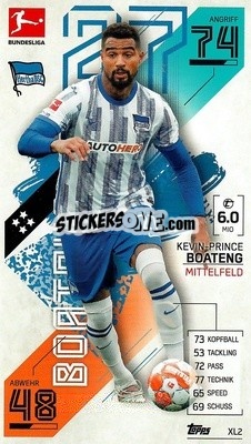 Cromo Kevin-Prince Boateng - German Fussball Bundesliga 2021-2022. Match Attax - Topps