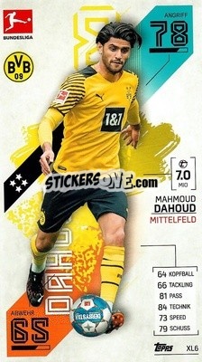 Sticker Mahmoud Dahoud - German Fussball Bundesliga 2021-2022. Match Attax - Topps
