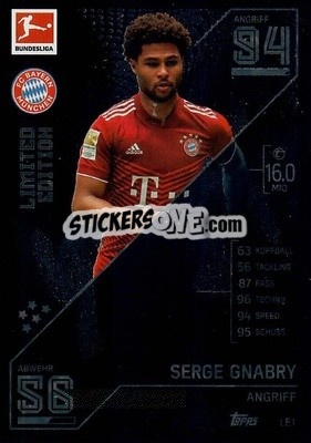 Cromo Borna Sosa - German Fussball Bundesliga 2021-2022. Match Attax - Topps