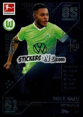 Cromo Luca Itter - German Fussball Bundesliga 2021-2022. Match Attax - Topps